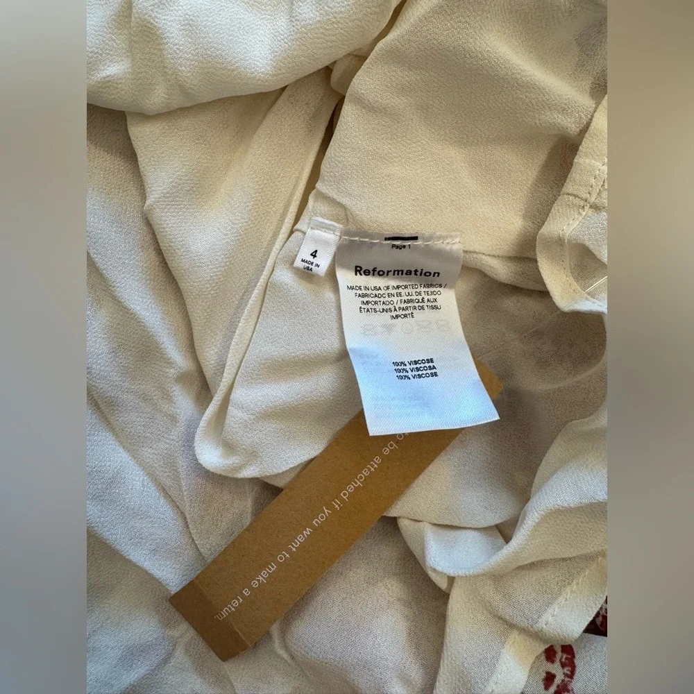 NWT Reformation Violet Dress Toile De Jouy 4 - Picture 13 of 13